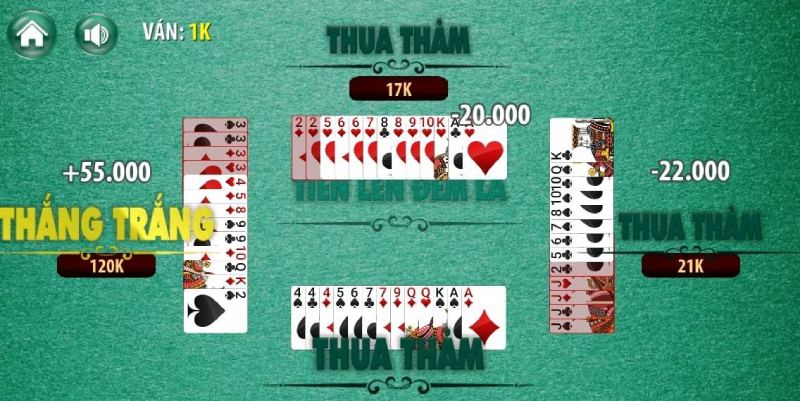 Cách chơi game tiến lên đếm lá cơ bản tại nhà cái